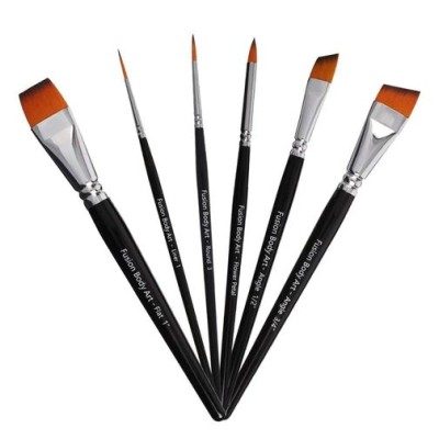 Fusion Body Art | Professional Face Paint Brush - SET OF 6 Fusion Body Art | Professional Face Paint Brush - SET OF 6
